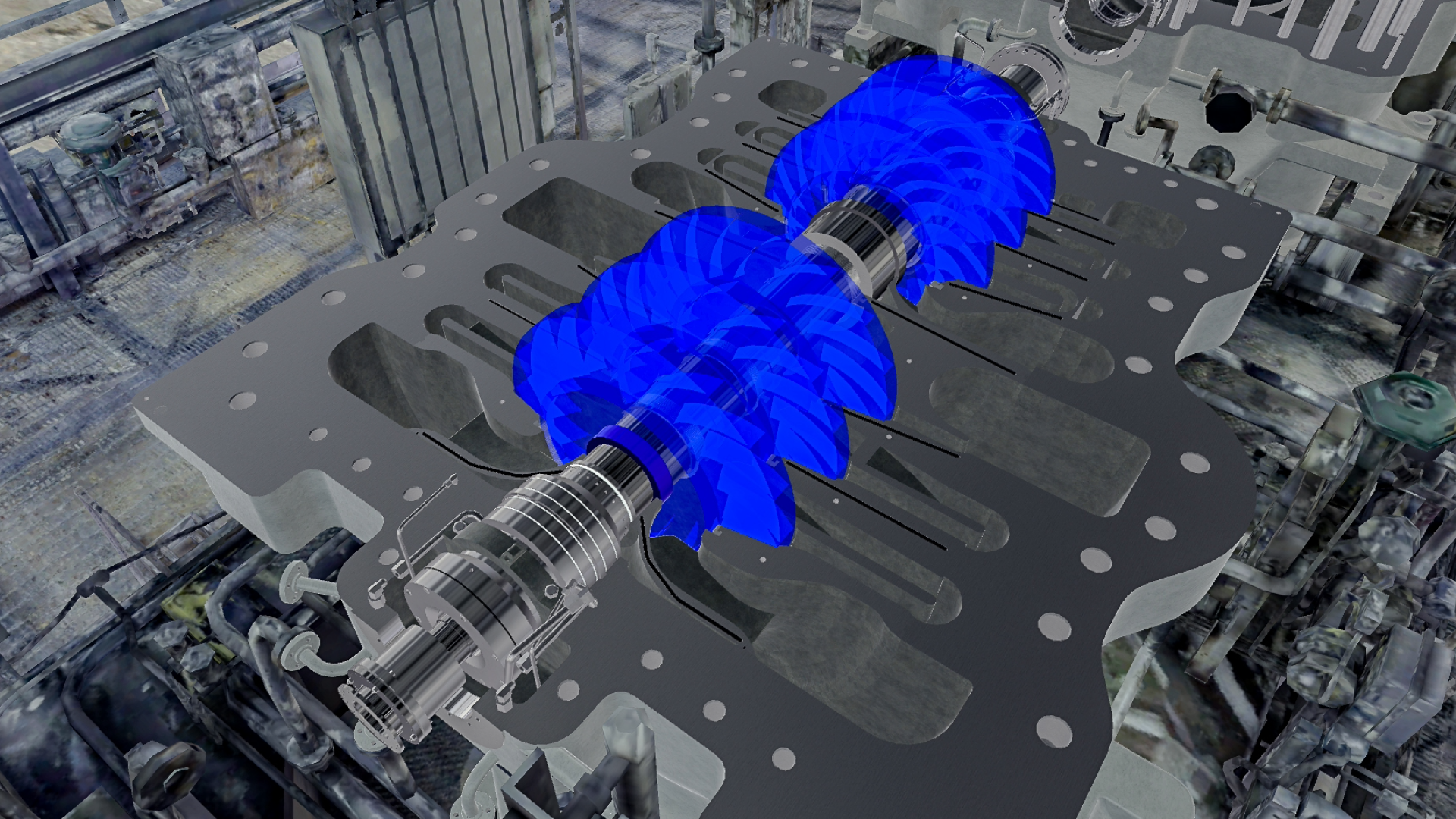 Laser scan point cloud of a rotor